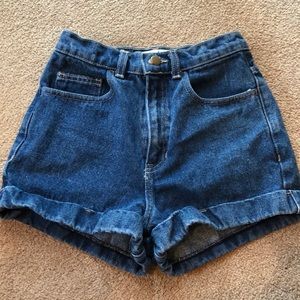 American Apparel Jean Shorts